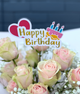 Happy Birthday Flower Topper