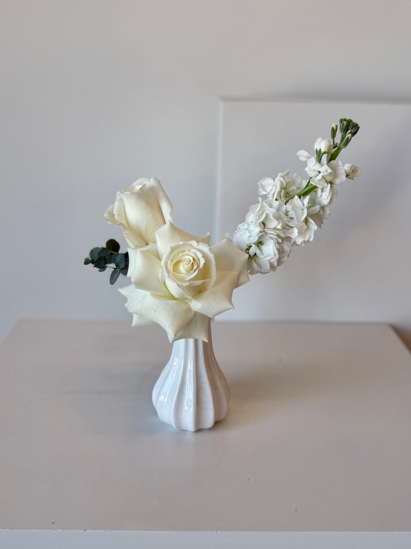 Ivory Dream Bud Vases (Set of 3)