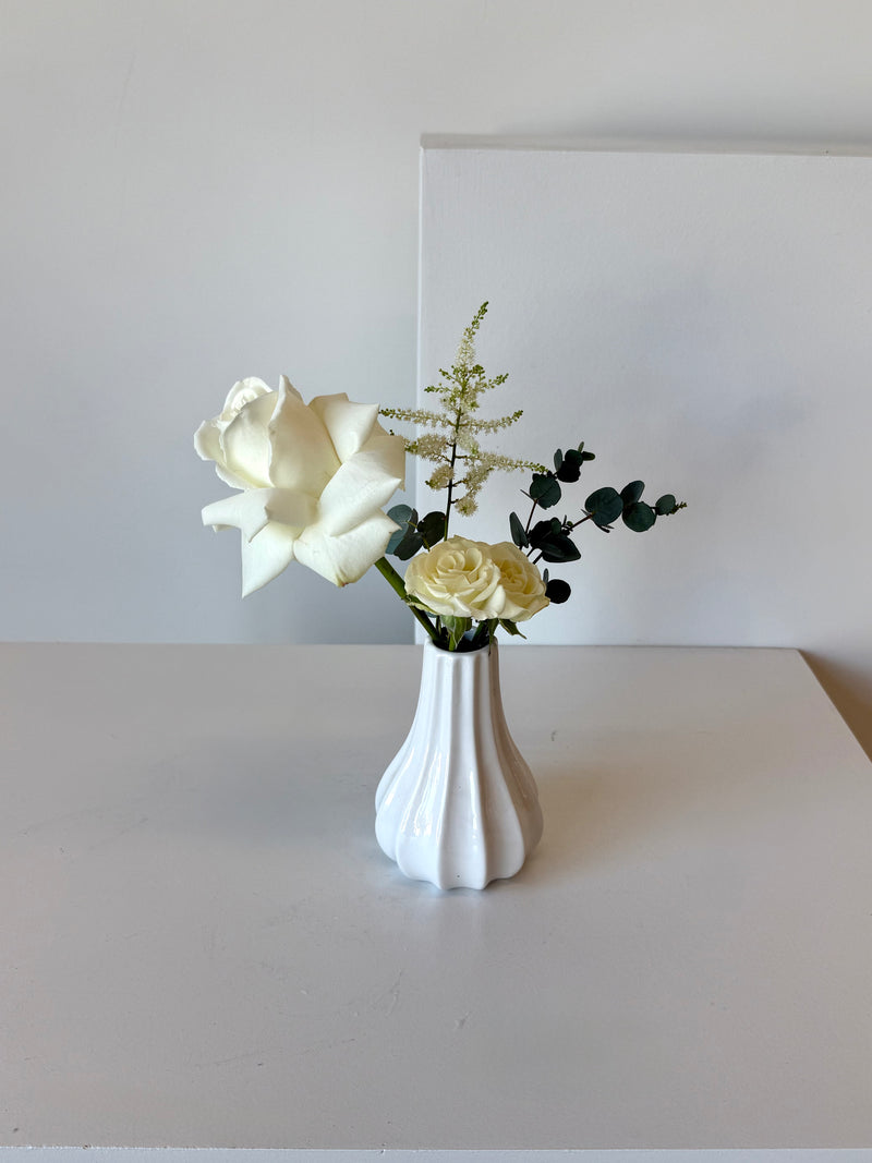 Ivory Dream Bud Vases (Set of 3)