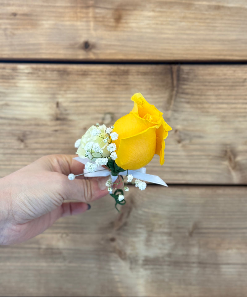 Yellow Rose Boutonnière